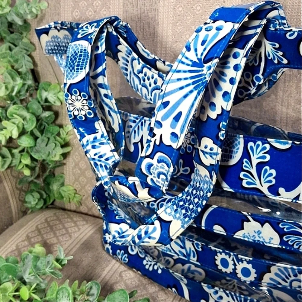 Vera Bradley Blue Lagoon Clear Tote